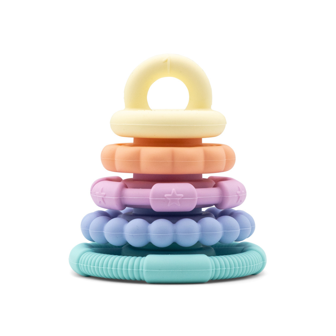 Rainbow Stacker & Teether Toy | Pastel