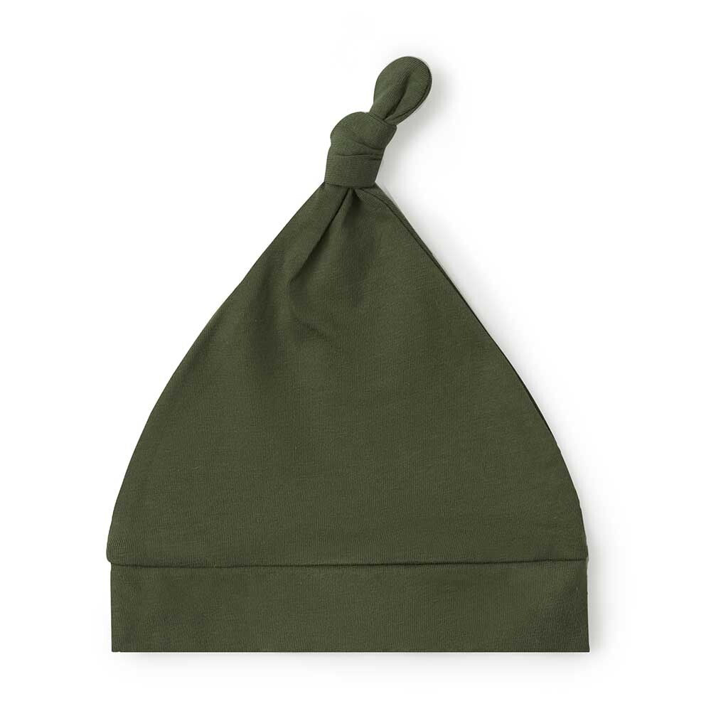 Olive | Knotted Beanie