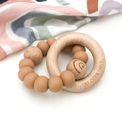 Elements | Rattle Silicon & Wood Teether